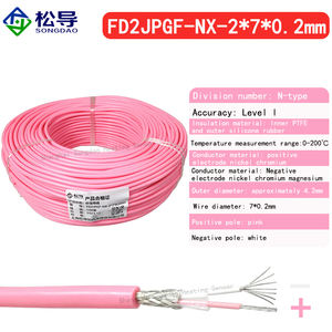 <span class=keywords><strong>K</strong></span>-<span class=keywords><strong>Type</strong></span> thermopark <span class=keywords><strong>Wire</strong></span> j/t/n/e/r/s ซิลิโคนยืดหยุ่นสายวัดลวดอ่อน KX ทนต่อการดัด - Product Image 5