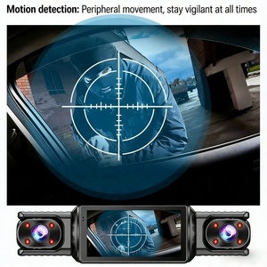 Caméra de tableau de bord portable double objectif IPS, enregistreur vidéo de voiture, grand angle 120-150°, enregistrement en boucle, moniteur de stationnement, <span class=keywords><strong>vision</strong></span> nocturne - Product Image 1