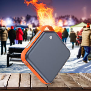 Chauffe-mains portable ultra-mince en aluminium et plastique WPB009 2000mAh avec batterie externe, interface Type-C, chauffage 5W, double face chauffante - Product Image 6