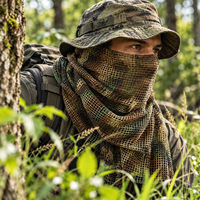 Echarpe d'été en maille de polyester respirante et confortable Echarpe de camouflage d'extérieur
