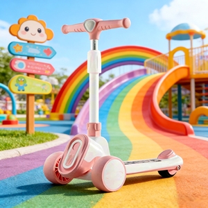 Scooter Eléctrico Plegable Económico para Niños con Ruedas de 3 Pulgadas para Niños de 3 a 6 Años para Uso en Exteriores - Product Image 1