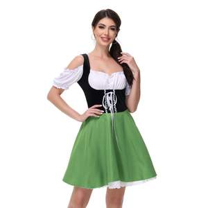 2025 Blue Sexy Women Oktoberfest Dress <strong>Ladies</strong> Woman Bavarian <strong>German</strong> Wench Waitress Serving Maid Costume Beer Girl Fancy <strong>Clothing</strong> - Product Image 4