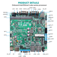Ordinateur monocarte industriel Intel Celeron J6412 SBC 2 Lan 6Com DDR4 1*VGA 1*HD X86 Embarqué Sans Ventilateur Nano Itx Carte Mère