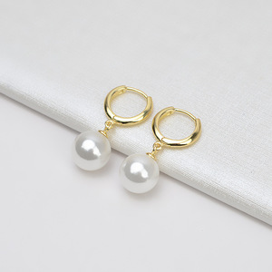 Accessoires de bricolage européens et américains, crochet d'oreille en argent S925, plume, perle de 3 mm à trou traversant, longue ligne d'oreille, support de perle, accessoires - Product Image 3
