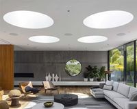 Tragaluz Circular Estético BOCHARM para Dormitorio en Ático - Ventana de Techo con Vista Nocturna Estrellada, Impermeable e Insonorizada para Cocina o Almacén
