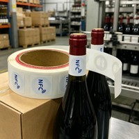 NFC-наклейка с чипом 213/215 для винных этикеток, защита от подделок, отслеживание, пассивная радиочастотная RFID-метка для бутылок