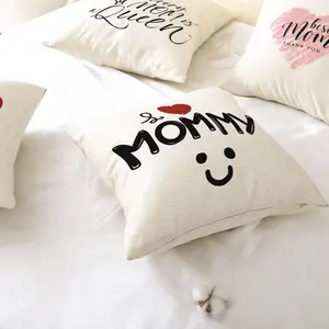 Sarung bantal Sofa hadiah Hari Ibu baru 2024, bantal kursi cetak 3D