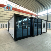 Rumah Kontainer Modular Ekspansi 40ft, Kantor Prefab, Hotel, Rumah Mobile Baja Siap Huni, Rumah Portabel, Ruang Tamu, Desain Modern