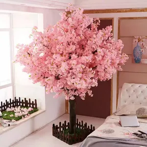 Venta al por mayor árbol de flor de cerezo boda Mesa árbol centros de mesa artificial Sakura árboles de flor de cerezo para Decoración