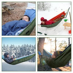 Hamac chaud et Portable pour l'extérieur, <span class=keywords><strong>4</strong></span> saisons, hiver, sous-couette, tente, lit-balançoire, hamac de Camping, couverture Pop-up - Product Image 4