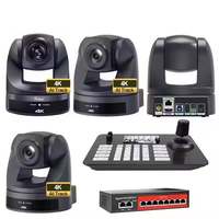 USD1498 Livraison Gratuite Caméras de Streaming PTZ pour Podcast et Diffusion YouTube 4K Zoom Optique 30X Suivi IA 4 pièces + Contrôleur + Kit Commutateur H430