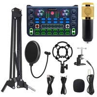 F998 Carte Son Enregistrement Studio Pour Téléphone PC Réduction Mélangeurs Enregistrement Audio Carte Son pour Live Streaming Téléphone Maison Karaoké