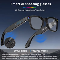 Lunettes Intelligentes 2025 à Double Lentille avec Caméra Vidéo, Casque Portable Al ChatGP et Lunettes de Traduction