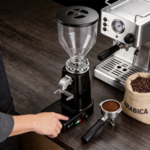 <b>Electric</b> Coffee <b>Grinder</b> Espresso <b>Grinder</b> Commercial Home Use Pulse Operation Grinding <b>Machine</b> Solid Color Plastic Material - Product Image 1