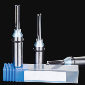 Tideway TCT <span class=keywords><strong>CNC</strong></span> Flush Trim Straight Endmill Cortador de carburo Limpieza Ranurado inferior Ranurado <span class=keywords><strong>Router</strong></span> Bit para carpintería de madera - Product Image 5