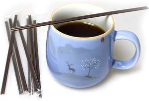 Pajita de plástico de doble o triple diámetro para vasos de pared simple para bebidas frías/calientes - Product Image 3