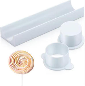 Nuevo Set de Moldes Circulares para Pasteles y Galletas con Bandeja, Utensilios de Repostería de Plástico con Bloques de Color - Product Image 1