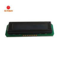 Module LCD STN 8*1 caractères, bleu négatif, rétroéclairage blanc entièrement transmissif, Interface série 3.3V SMC0801A