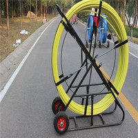 Tige de guidage en fibre de verre FRP 4,5-16 mm 30-500 m pour le tirage de câbles dans les applications de télécommunications, d'alimentation et de construction