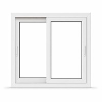 Profil de fenêtre en PVC Fenêtre coulissante en PVC Fenêtres en PVC Économie d'énergie Insonorisation Durable Bâtiment résidentiel Fenêtre en plastique