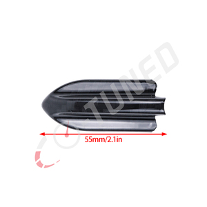 10 Cánh gió đuôi cá chống tia UV & chống thấm nước màu đen kiểu EVO làm bằng nhựa PP cho xe hơi, bộ tạo xoáy khí - Product Image 4