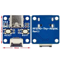 Módulo de Placa de Desarrollo RP2040-Tiny, RP2040 ZERO Raspberry Pi PICO, Interfaz USB Tipo C, 264 KB de SRAM, 2 MB de Flash, C/C++