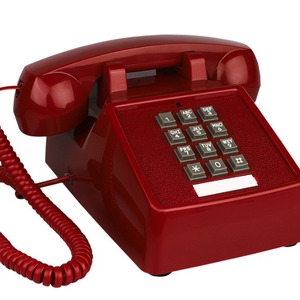 Téléphone Classique Rétro en Bois avec Sonnette Mécanique en Métal, Téléphone Filaire <span class=keywords><strong>Fixe</strong></span> de Style Américain - Product Image 1