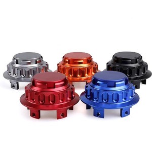 ฝาครอบดุมล้ออลูมิเนียมอัลลอย CNC สีแดง 4 รู สำหรับ Honda BMW ปรับปรุงรุ่นใหม่ - Product Image 5