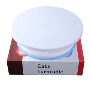 Mejor venta DIY 360 grados antideslizante giratorio pastel tocadiscos y herramientas de pastelería con caja de Color que incluye alfombrilla para hornear - Product Image 5