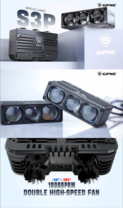 Luces LED S3P de 95 Vatios, Súper Brillantes, para Parrilla Delantera de Auto, Todoterreno, 6000K 3000K, <span class=keywords><strong>Bi</strong></span>-LED, Tres Lentes - Product Image 5