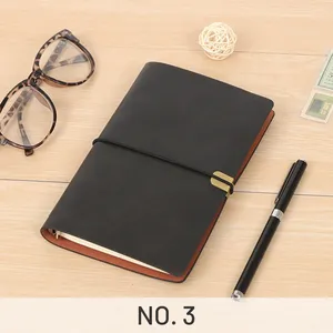 ปกสมุดโน้ตหนังแท้สไตล์วินเทจสีน้ำตาล A5งานแพลนเนอร์สมุดไดอารี่สมุดบันทึกไดอารี่หนังแท้ - Product Image 4