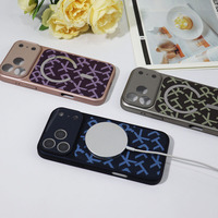 Funda Magnética de Lujo para iPhone 17 Pro Max 17 Air 16, Resistente a Impactos, de PC y Cuero, con Cobertura Total de Lente, Diseño Creativo con Letras