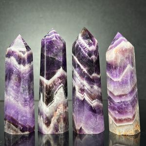 Torre de Amatista de Cristal Natural al por Mayor, Artesanía Tallada Ecológica y Curativa, Piedra Preciosa de Feng Shui, Regalo para el Hogar - Product Image 4