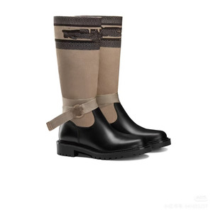 Genuine Leather Chelsea <b>Boots</b> Ankle Round Toe Buckle Strap Solid Color Anti-Slippery Rubber Outsole All Seasons - Product Image 3