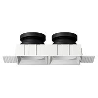 Plafonnier encastré carré Xushuang à LED, cadre en aluminium réglable, MR16 GU10 220V, éclairage de plafond moderne pour intérieur