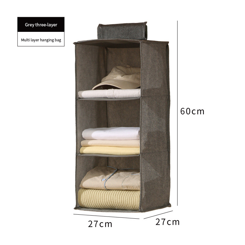 Bolsa colgante de tres capas [gris]