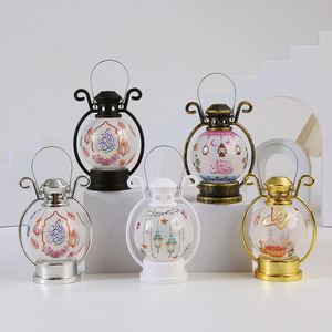 Wind Decoration Plastic Eid Moon Star Lamp <b>Battery</b> <b>Powered</b> Ramadan Led Portable Lantern Decor - Product Image 3