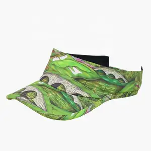 Outdoor Sports Sun Visors Empty Top Design Bright Colors 100% Cotton Custom Sublimation Allover Print Visor Hat