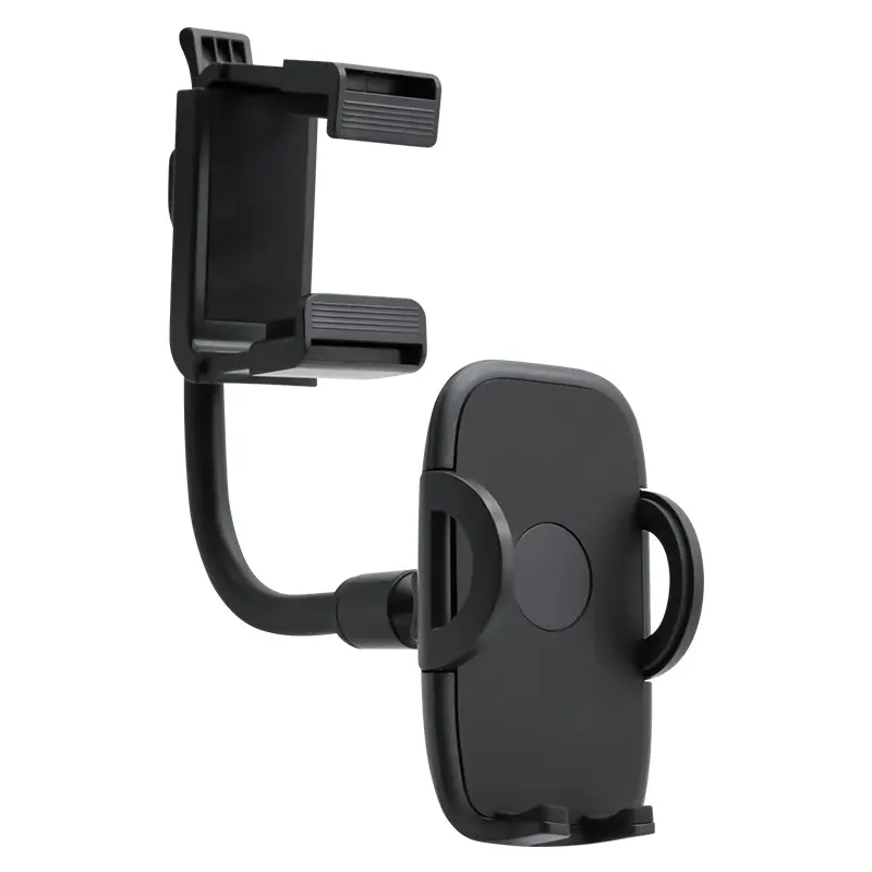 Wholesale Car Phone Holder Rear View Mirror Mount Slim Bendable Arm Stand One-Click Release Socket Mobile Accessories