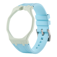Correa de Reloj Ajustable de Biocerámica + Fluoroelastómero de Lujo para Ap y S-Watch
