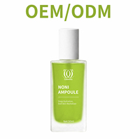 Ampoule apaisante Noni 1% Bakuchiol Peptide Sodium Hyaluronate, sérum anti-âge végétalien, peau éclatante, hydratant, 50 ml, OEM