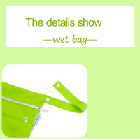 Ananbaby Sacs pour couches humides à deux poches zippées Sac étanche et réutilisable pour couches-culottes de taille normale Sac sec pour momie