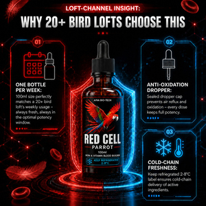 Suplemento Líquido para Aves, 100 ml, con Hierro y Vitaminas para la Producción de Glóbulos Rojos, Vitalidad Diaria, Color de Plumas y Cuidado Durante la Muda - Product Image 1