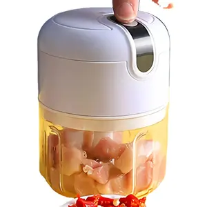 Wholesale Portable USB Rechargeable Electric Mini Garlic Chopper Chop Onion Ginger Mini Chopper Food Processor