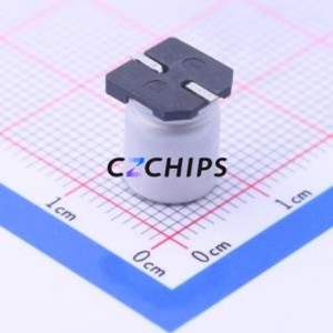 ตัวเก็บประจุอิเล็กโทรไลต์อะลูมิเนียมแบบ SMD รุ่น UD2E4R7M0810, ขนาด D8xL10.2 มม. ความจุ 4.7uF ค่าความคลาดเคลื่อน 20% แรงดันไฟฟ้า 250V ขา 8 มม. - Product Image 2