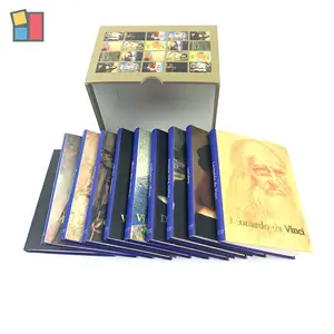 Hochwertige Druckbuch sets Benutzer definiertes Hardcover-Malbuch Flexibles Buchdruck set mit Verpackungs box