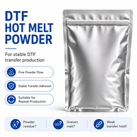 Poudre d'impression DTF thermofusible en gros, matériau TPU pour impression numérique à jet d'encre sur textiles coton/polyester, sac de 1 kg