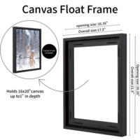 Marco Flotante de Lona de Roble Macizo Homco, 11x14, 16x20, 18x24 Pulgadas, Marco Flotante para Galería, Decoración de Pared con Pintura al Óleo, Personalizado OEM