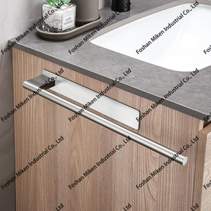 Toallero individual de acero adhesivo, toallero de pared para baño, Agujero no perforado, toallero de acero inoxidable, toallero de baño - Product Image 4