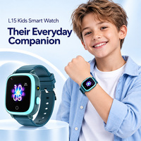 Montre connectée pour enfants L15 avec appels 4G, GPS, carte SIM, caméra étanche IP67, écran tactile HD, pour garçons et filles, usage quotidien, école, extérieur